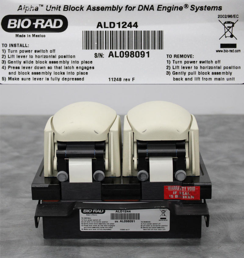 BioRad ALD1244 Thermal Cycler Dual 48 Well Blocks for DNA Engine PTC0200