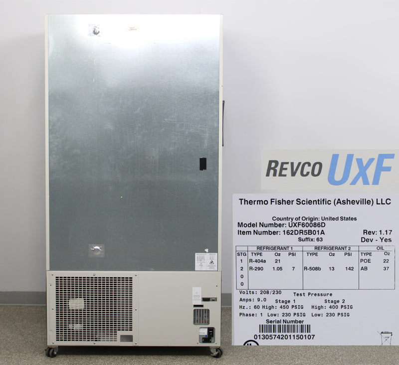Thermo Scientific Revco UxF UXF60086D ULT Ultra-Low Temperature Freezer