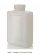 x12 Thermo Scientific 2007-0064 Nalgene Rectangle HDPE Bottles w/Screw Cap 2L