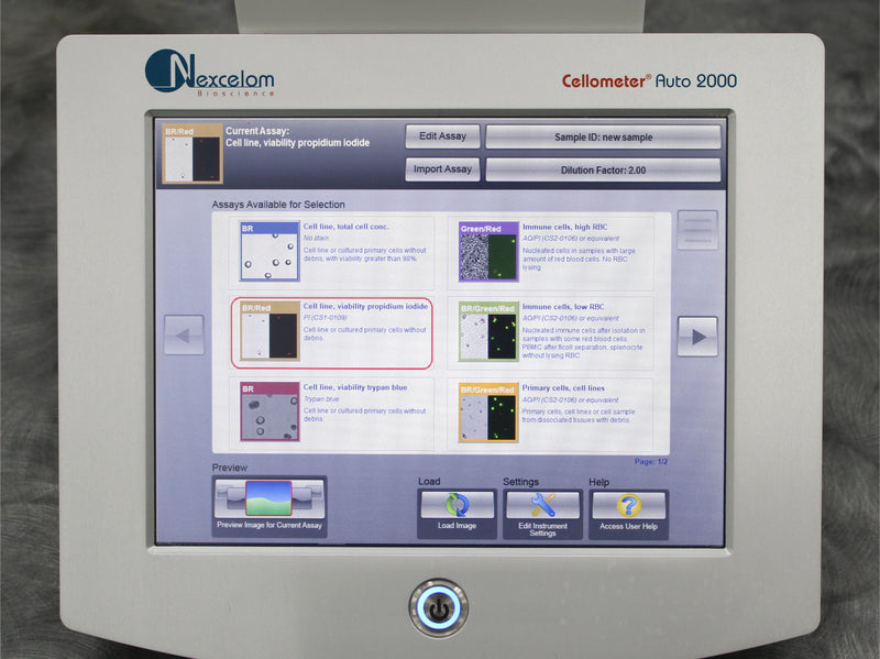 Nexcelom Bioscience Cellometer Auto 2000 Cell Profiler Automate Cell Counter