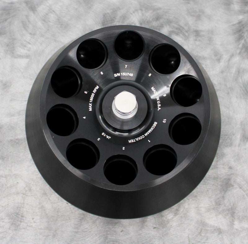 Beckman Coulter 369679 JA-18 Centrifuge Fixed Angle Rotor 10x100mL 18000 RPM