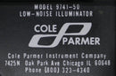 Cole Parmer 9741-50 Low-Noise Fiber-Optic Illuminator with Dual Arms