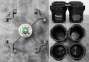 Thermo Scientific TX-400 Swing Bucket Rotor (75003181),  x4 Thermo Scientific Rotor Buckets (75003655)