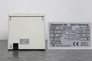 Eppendorf 5415D Benchtop Microcentrifuge back panel, label with serial number and manufacture year
