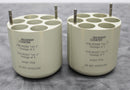 x2 Beckman Coulter 393266 Centrifuge Swing-Bucket 7x50mL Conical Rotor Adapter