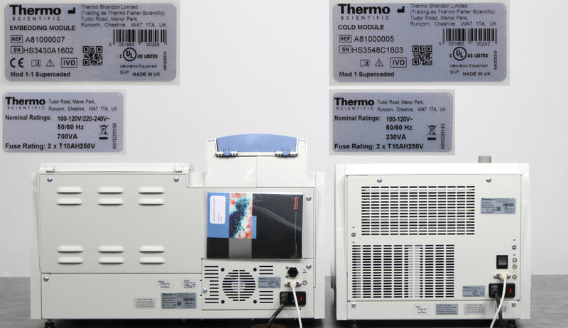 Thermo HistoStar Tissue Embedding Center A81000007 and Cold Plate A81000005