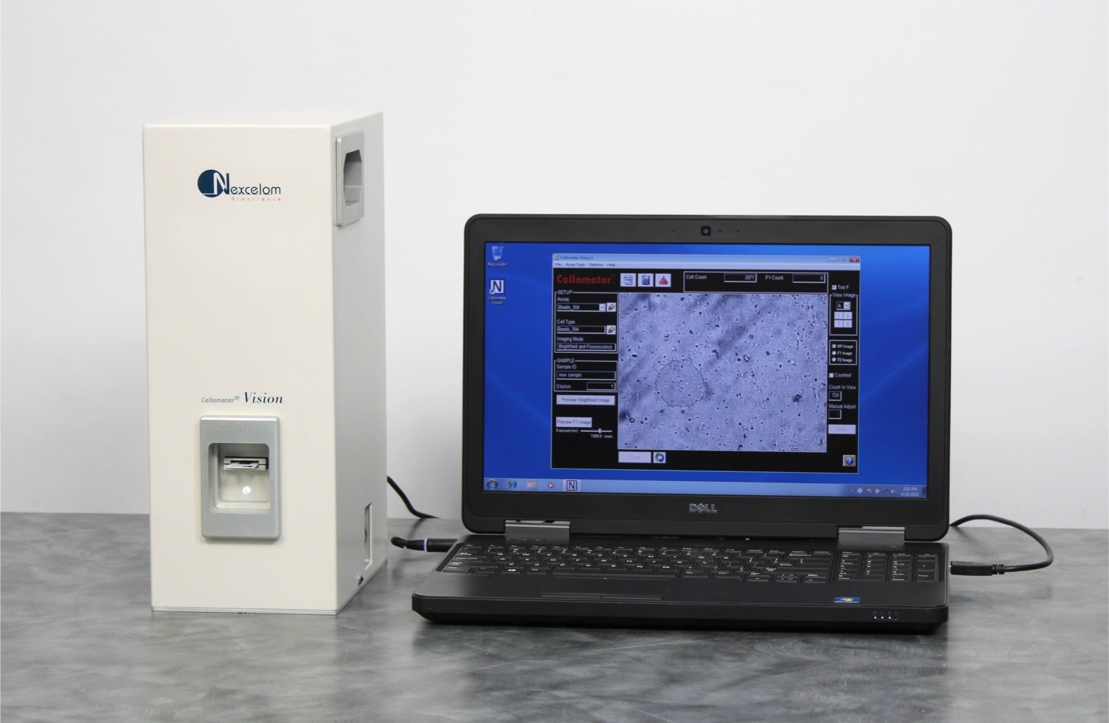 Cellometer Visual Nexcelom Bioscience Cellometer Vision Trio Cell Profiler and Laptop