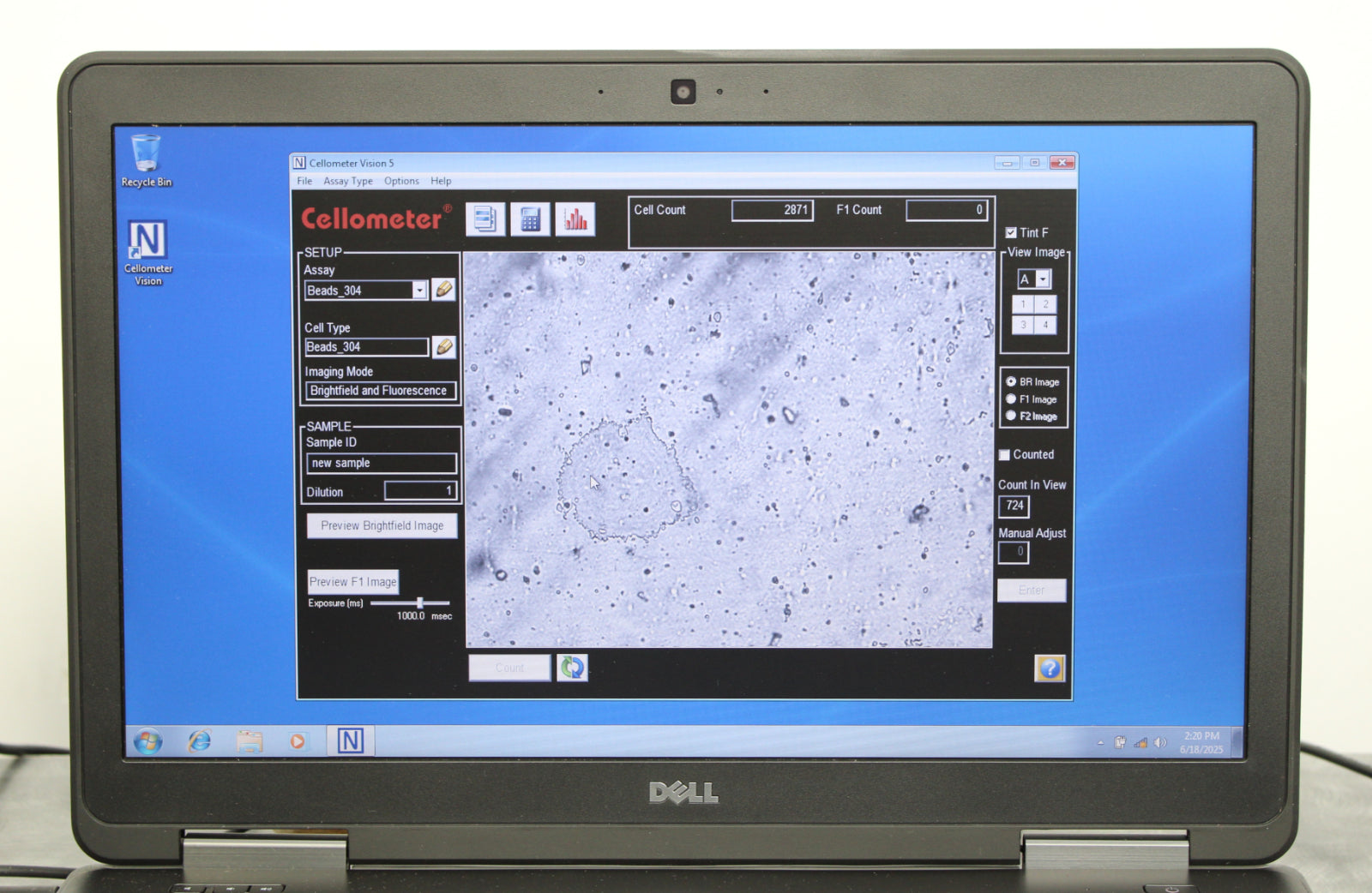 Cellometer Visual Nexcelom Bioscience Cellometer Vision Trio Cell Profiler and Laptop