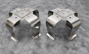 x2 Stainless Steel Incubator Platform Orbital Shaker Flask Clamps 2-Liter