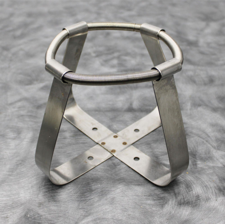 Stainless Steel 3000mL Incubator Platform Shaker Flask Clamp w/ Retention Spring