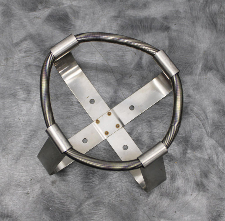 Stainless Steel 3000mL Incubator Platform Shaker Flask Clamp w/ Retention Spring