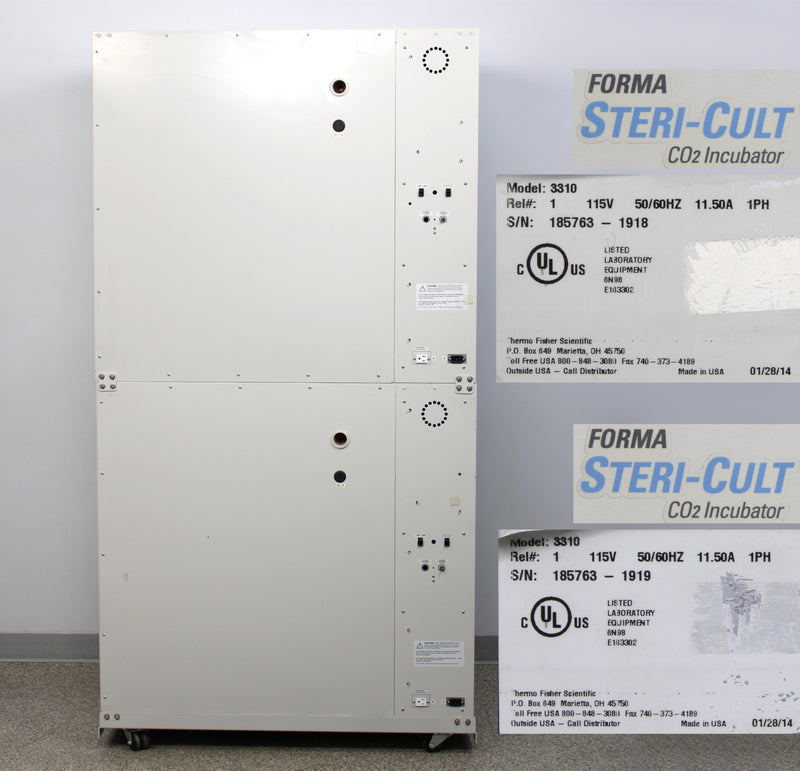 Thermo Scientific 3310 Forma Steri-Cult Stacked CO2 Incubators and Cart