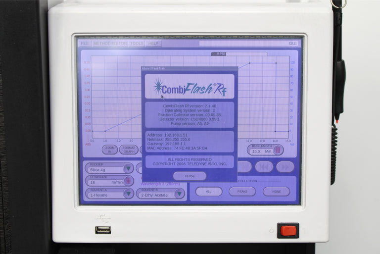 Teledyne Isco CombiFlash Rf+ 625230021 Automated Flash Chromatography 214K20031