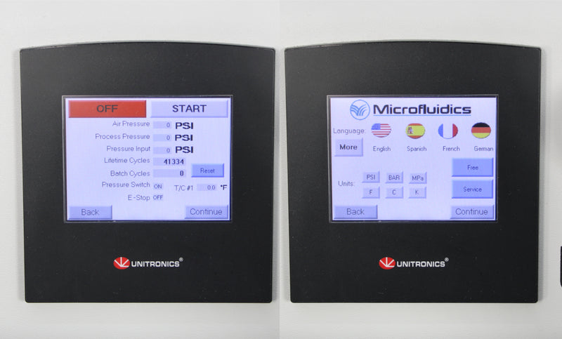 Microfluidics LM10 Microfluidizer High-Shear Fluid Processor Lab Homogenizer