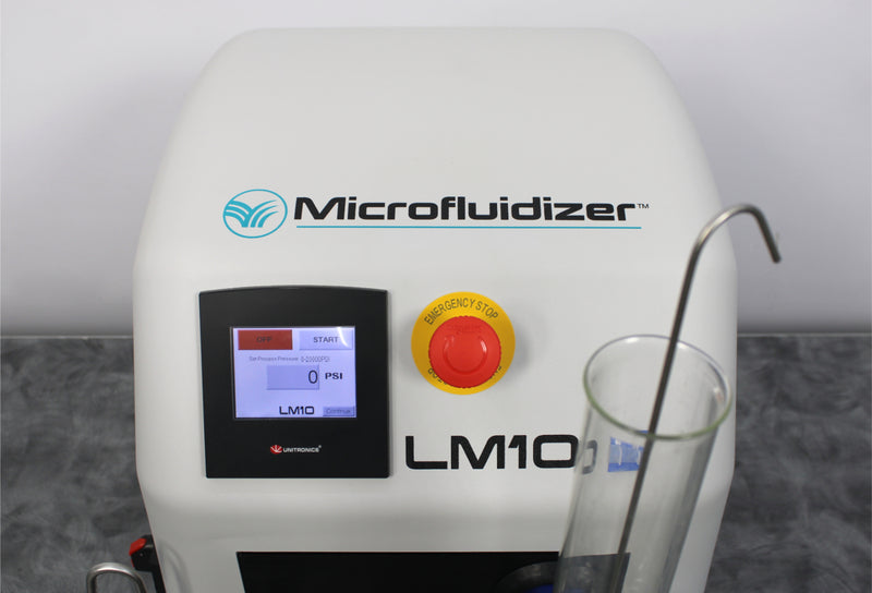 Microfluidics LM10 Microfluidizer High-Shear Fluid Processor Lab Homogenizer
