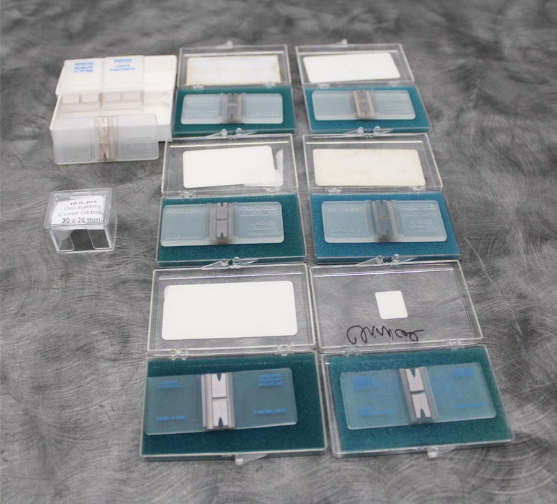 10 Pieces Hemacytometer Counting Chambers 0.1 mm Deep and Cover Glasses