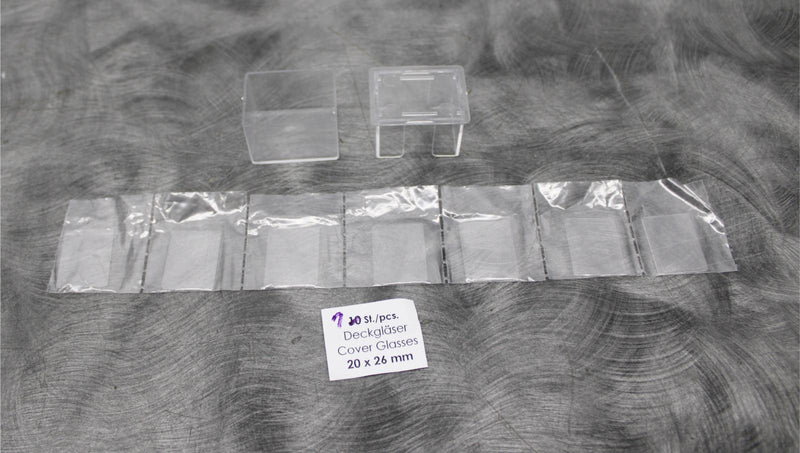 10 Pieces Hemacytometer Counting Chambers 0.1 mm Deep and Cover Glasses