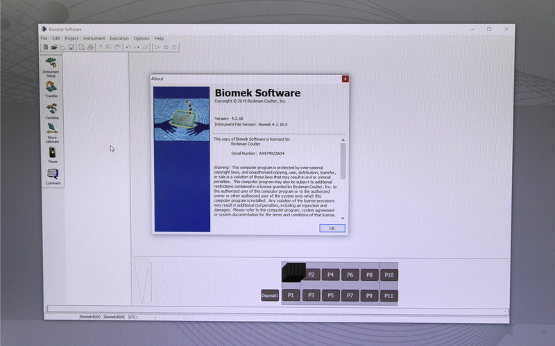 Computer with Biomek Software v4.2 Installed