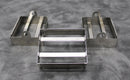 Lot of 3 30-Place Stainless Steel Laboratory Slide Staining Racks