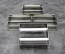 Lot of 4 30-Place Stainless Steel Laboratory Slide Staining Racks