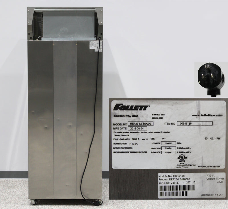 Follett REF25 24.6 cu. ft. Upright Laboratory Refrigerator with 5 Shelves