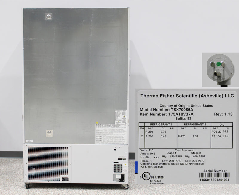 Thermo Scientific TSX Series TSX70086A Upright ULT Ultra-Low Temperature Freezer