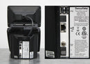 Thermo Scientific NanoDrop One Microvolume Spectrophotometer back panel, label with serial number and ports
