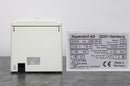 Eppendorf 5415D Benchtop Microcentrifuge back panel, label with serial number and manufacture year