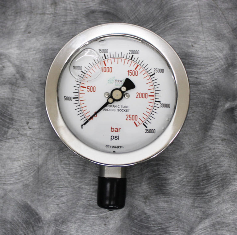 NIB Sanitary High Pressure Gauge for High Pressure Homogenizer of 35,000 psi