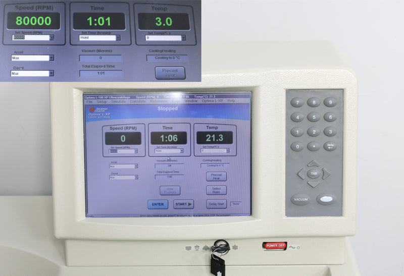Beckman Coulter Optima L-80 XP  Ultracentrifuge Control Panel