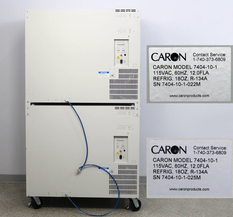 Caron 7400 Series 7404-10-1 Stacked GelJacket CO2 Incubators with 10 Shelves