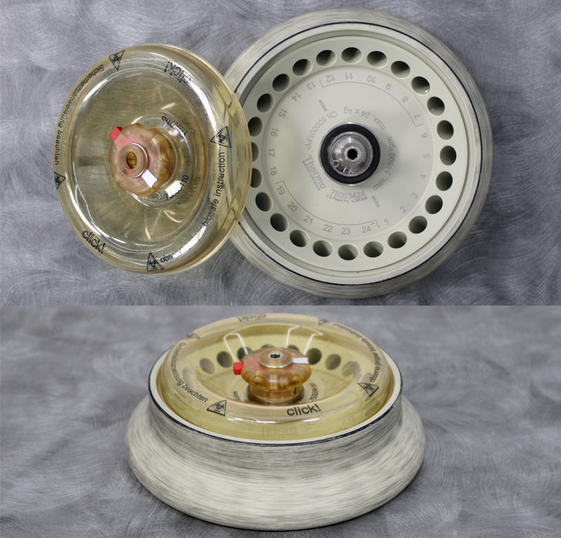 Thermo Electron 24x1.5/2.0mL Fixed-Angle Rotor (75003424) and Thermo Scientific ClickSeal Biocontainment Lid (75003410)