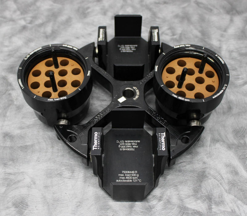 Sorvall 75006445 Swing Bucket Rotor w/ Buckets, Adapters, Microplate Carriers
