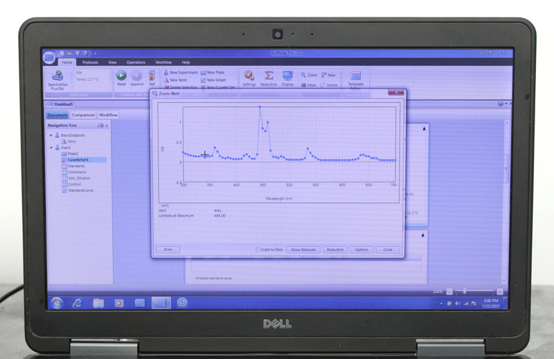 Molecular Devices SpectraMax Plus 384 Absorbance Microplate Reader w/ Laptop