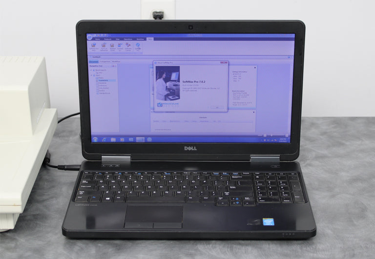 Molecular Devices SpectraMax Plus 384 Absorbance Microplate Reader and Laptop