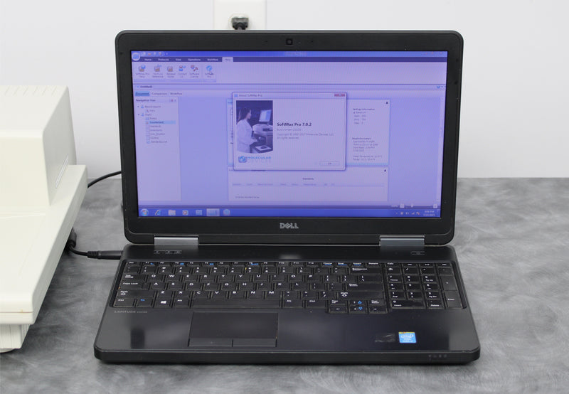 Molecular Devices SpectraMax Plus 384 Absorbance Microplate Reader and Laptop