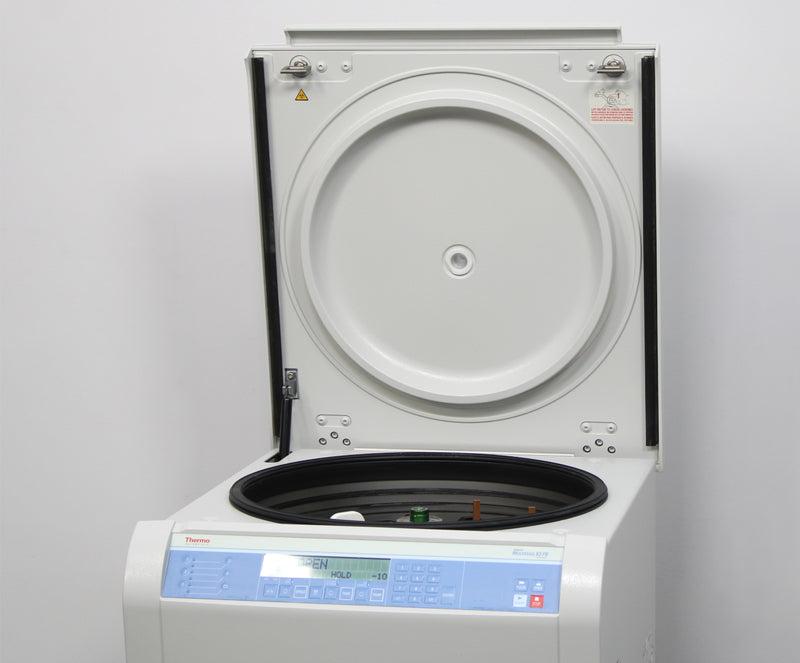 Thermo Heraeus Multifuge X3 FR Refrigerated Floor Centrifuge Lid Open