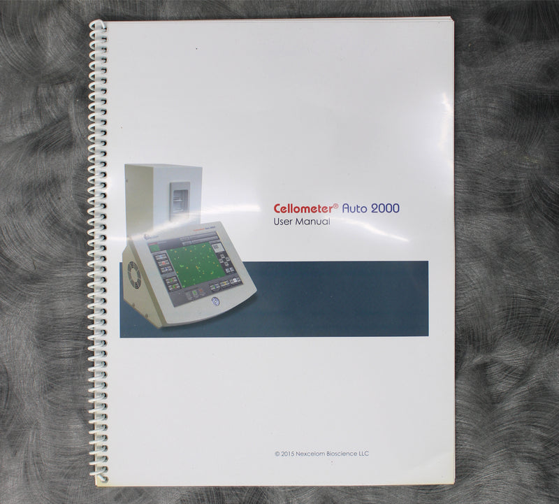 Nexcelom Bioscience Cellometer Auto 2000 Cell Profiler user manual
