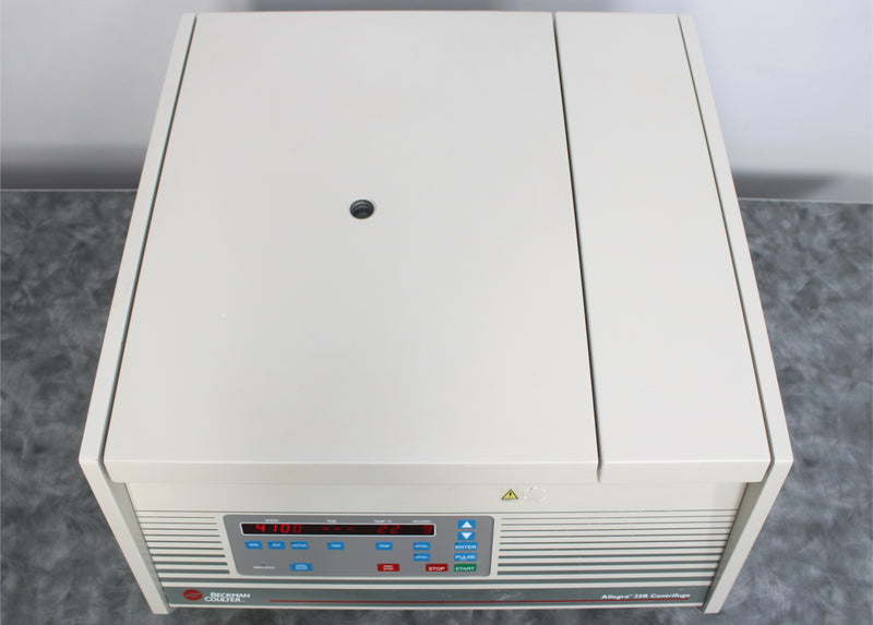 Beckman Coulter Allegra 25R Refrigerated Benchtop Centrifuge Top View