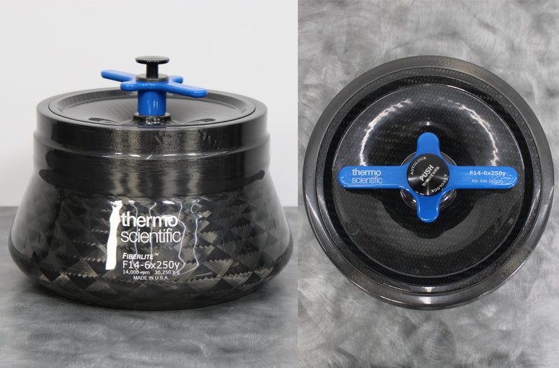 Thermo Scientific Fiberlite F14-6x250y 6x250mL Fixed-Angle Rotor (096-062075-04) and Lid