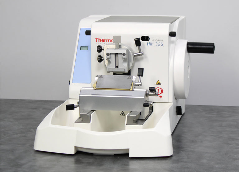 Thermo Microm HM325 Manual Rotary Microtome 902100 with Blade Holder