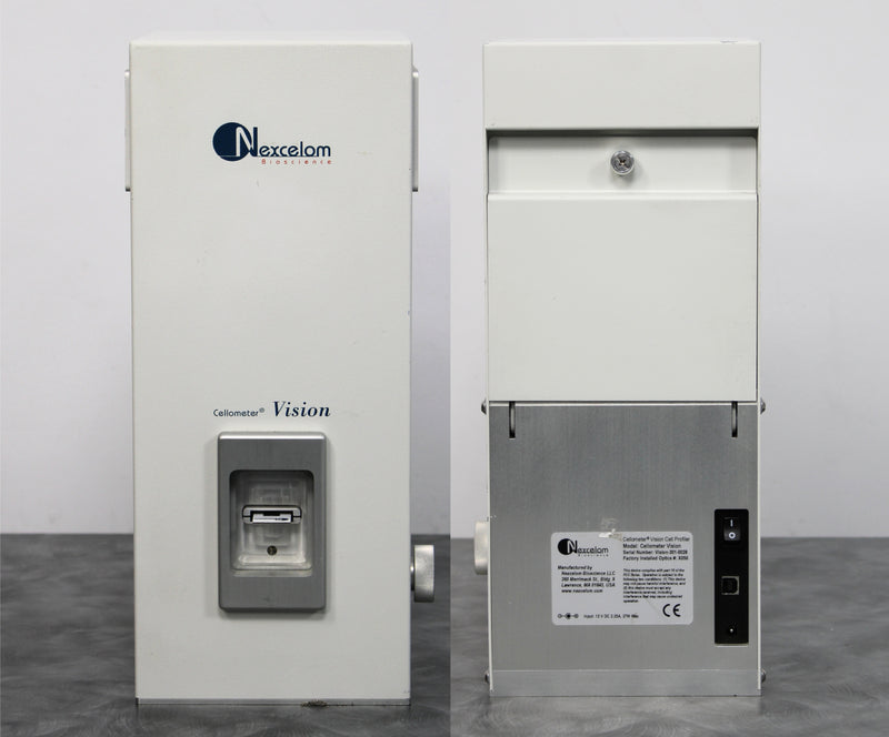 Nexcelom Bioscience Cellometer Vision Cell Profiler front and back