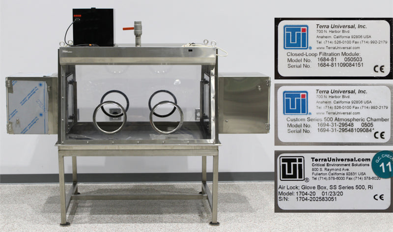 Terra Universal Custom Series 500 Double-Sided Stainless Steel Glove Box