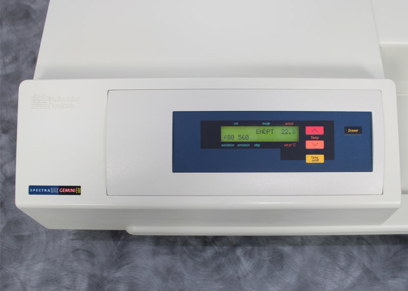 Molecular Devices SpectraMax Gemini EM Microplate Fluorescence Reader and Laptop