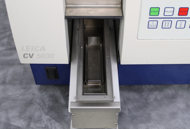 Leica CV5030 Fully Automated Glass Coverslipper 047839700 with Slide Rack
