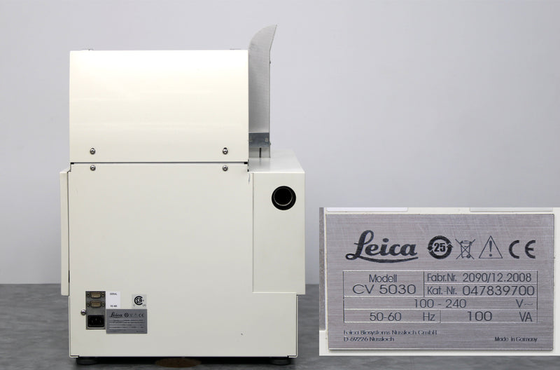 Leica CV5030 Fully Automated Glass Coverslipper 047839700 with Slide Rack