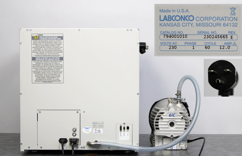 Labconco FreeZone Triad 794001010 -85°C Stoppering Tray Freeze Dryer 230V