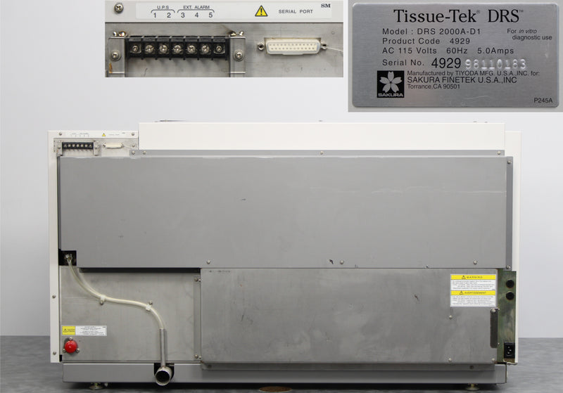 Sakura Tissue-Tek DRS 2000A-D1 4929 DRS 2000 Automated Slide Stainer