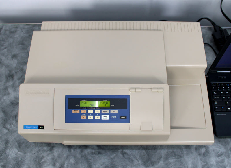 Molecular Devices SpectraMax M5 Multi-Mode Microplate Reader and Laptop