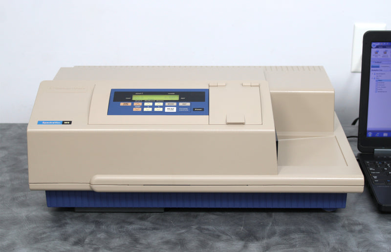 Molecular Devices SpectraMax M5 Multi-Mode Microplate Reader and Laptop